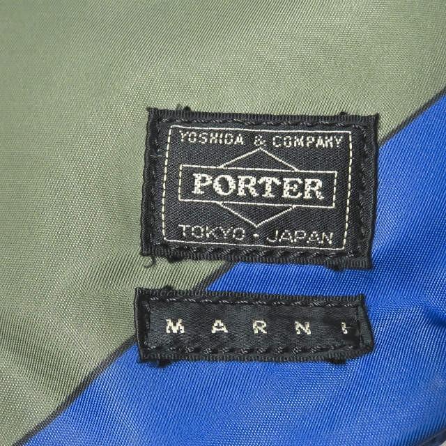 MARNI x PORTER マルニ ポーター 別注 日本製 クラッチバッグ ブルー
