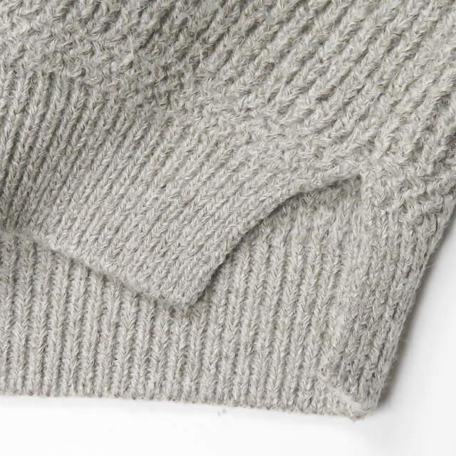 ウル URU 日本製 OVER KNIT ベビーアルパカクルーネックニット 16FUK05
