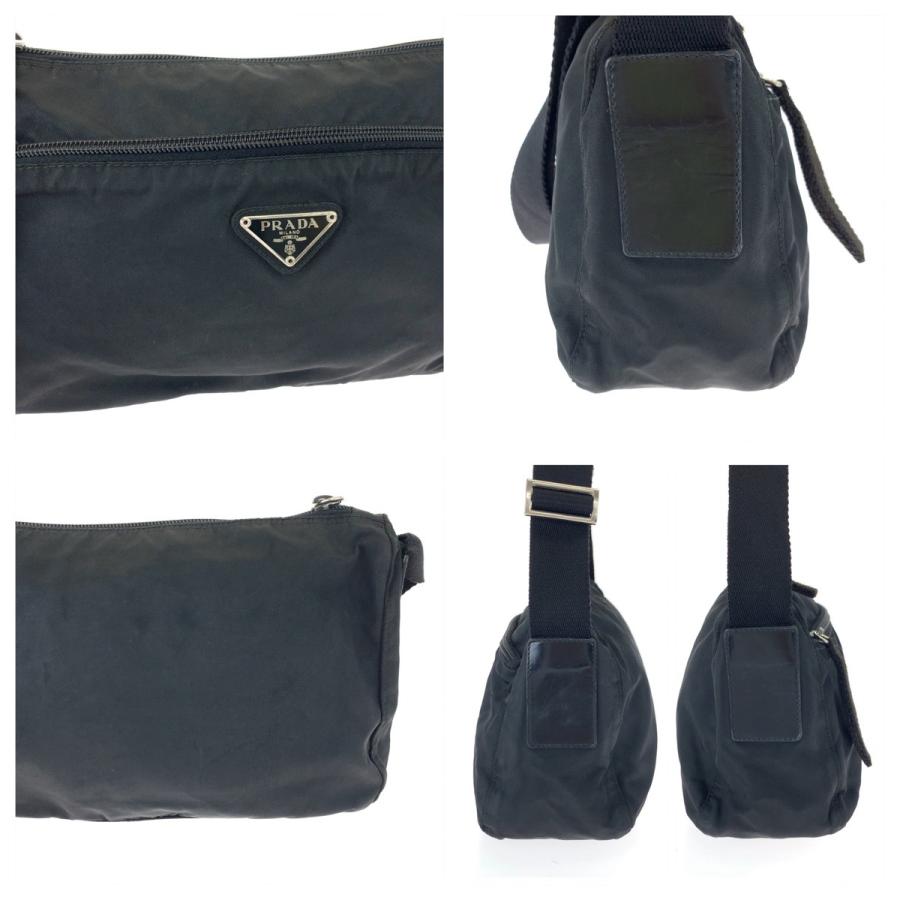 PRADA（プラダ） テスート 三角ロゴプレート 男女兼用 ブラック