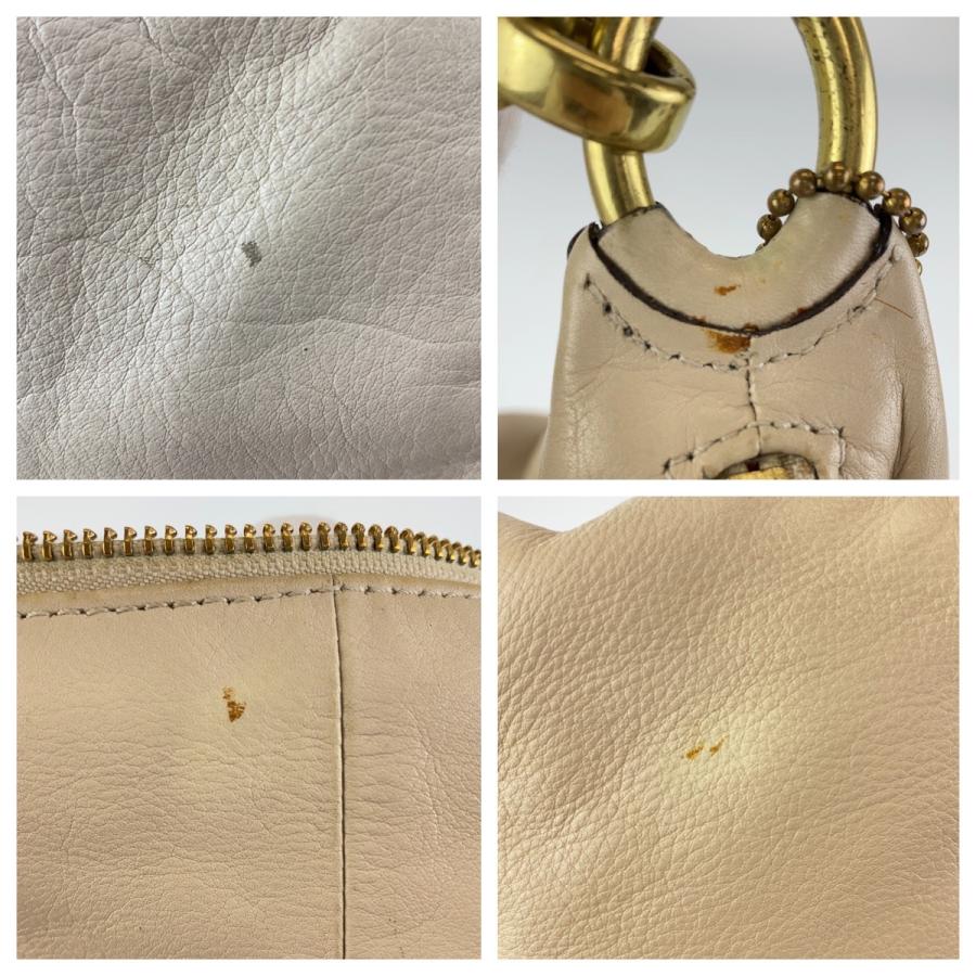 COACH（コーチ） クリスティン ホーボー ベージュ レザー 16808 肩掛け