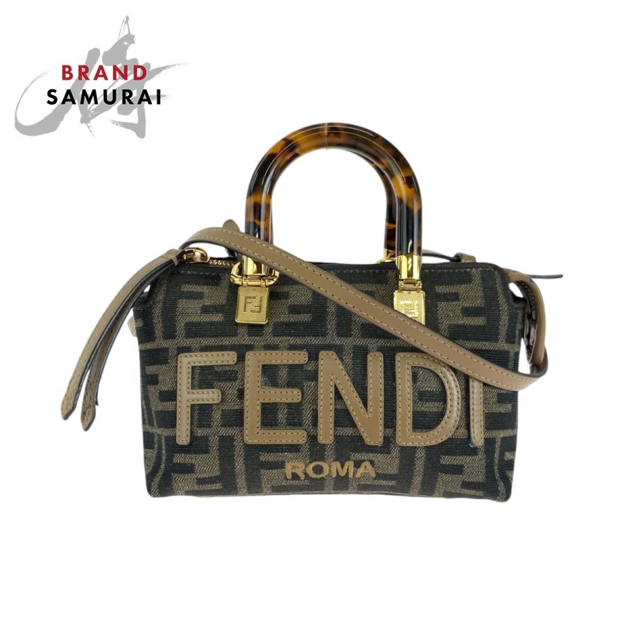 FENDI（フェンディ） 美品 バイザウェイミニ ブラウン ゴールド金具