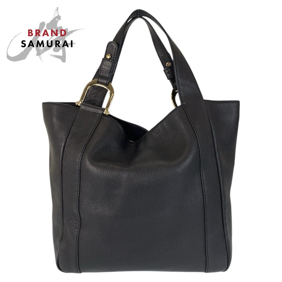 GUCCI（グッチ） 美品 ブラック 黒 ゴールド金具 レザー 257051 トート