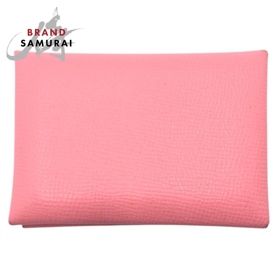 HERMES（エルメス） 美品 カルヴィ デュオ ピンク シルバー金具 ヴォー