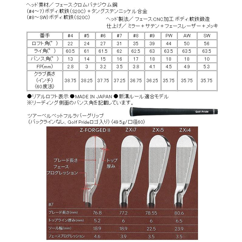 SRIXON スリクソン ZXi-5 アイアン 5本(5番〜9番 or 6番〜P 7番〜A 他