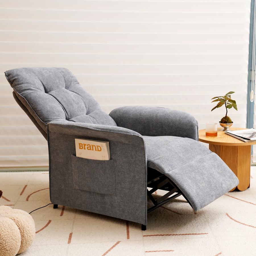 FlexiSpot リクライニングソファ 電動 一人掛け オットマン付き 電動