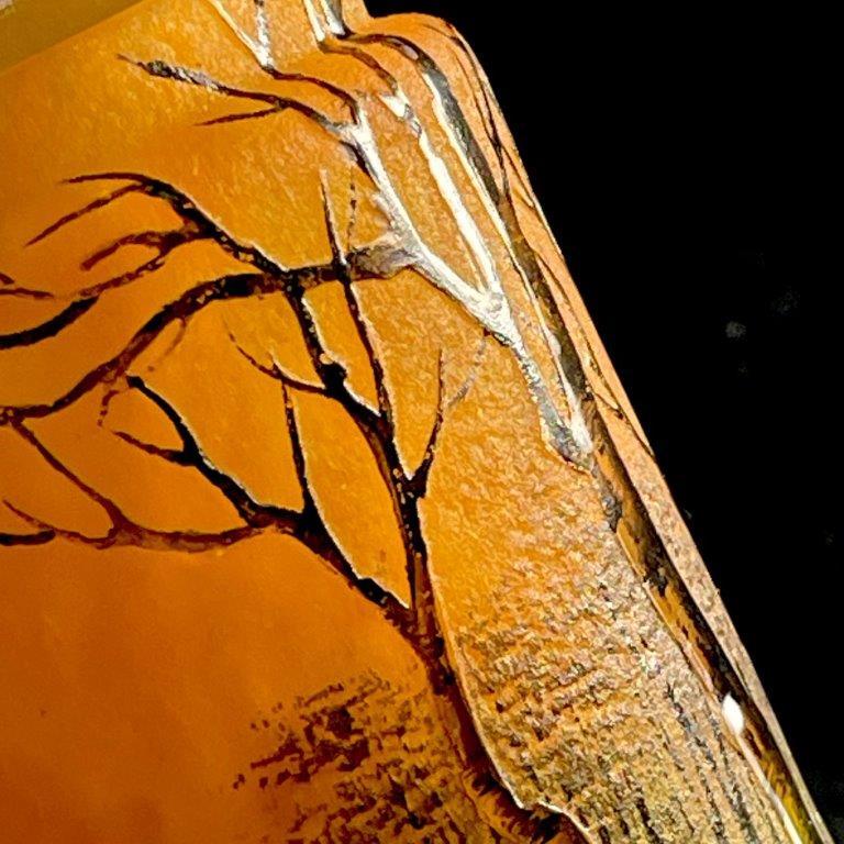 極上完品!！ ドームナンシー 冬景色文香香水瓶 エナメル彩 風景 Daum