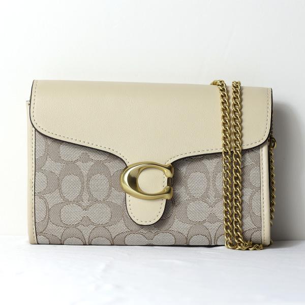 COACH（コーチ） Tabby Chain Clutch In Signature Jacquard