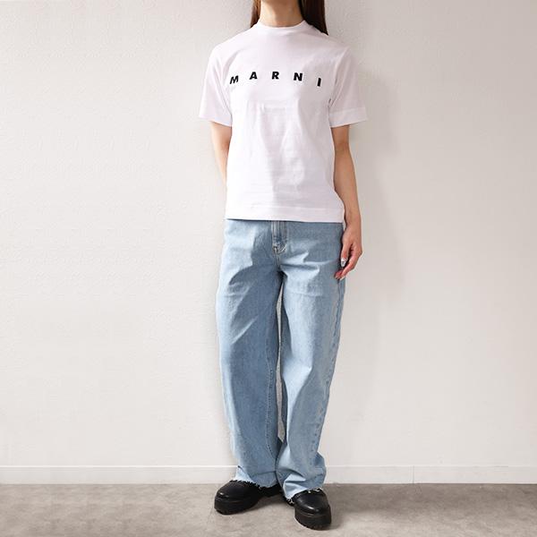 MARNI（マルニ） LOGO T-SHIRT Tシャツ 半袖 クルーネック ロゴT