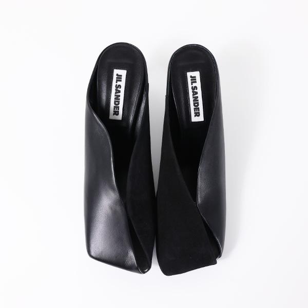 JIL SANDER（ジルサンダー） Square Toe Leather Mules サンダル