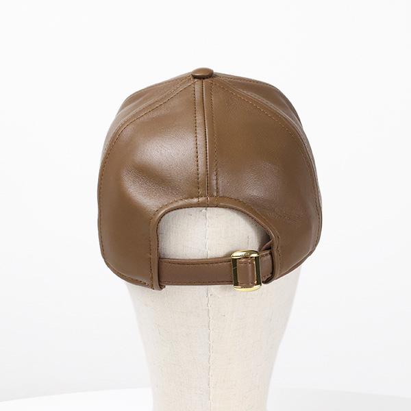 CELINE（セリーヌ） LOGO LEATHER BASEBALL CAP ベースボールキャップ