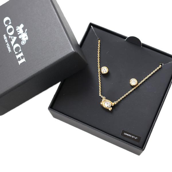 COACH（コーチ） ネックレス ピアス C Logo Crystal Necklace and