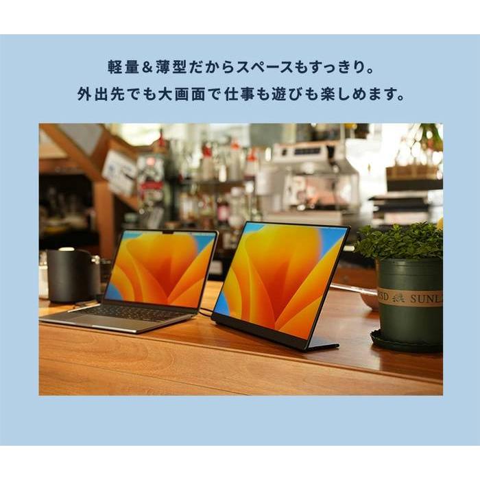 EHOMEWEI モバイルモニター EHOMEWEI LQG-156PW ゲーミングモニター