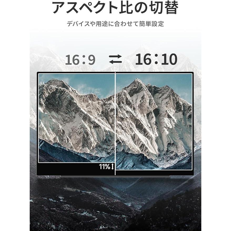 EHOMEWEI モバイルモニター EHOMEWEI SP-160TW ゲーミングモニター 16