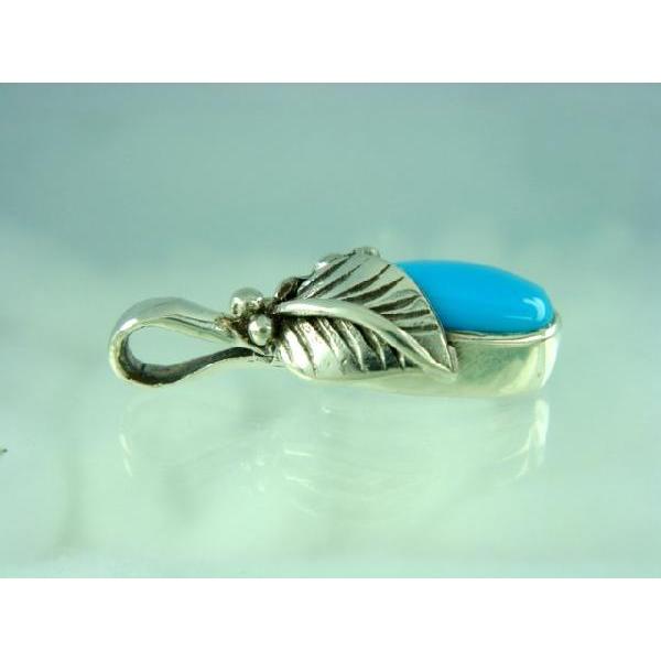 シルバー925 フルーツ 青い石付き ペンダントトップ silver925