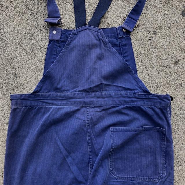 USED 70'S フレンチワーク オーバーオール ユーロワーク / NAVY サイズ