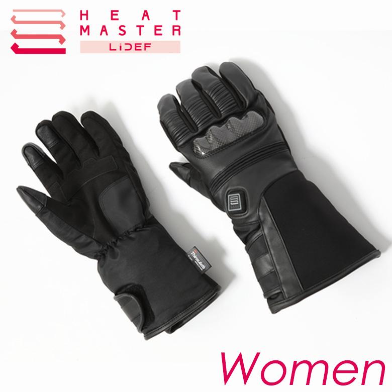 バイク用品グローブ 手袋 電熱 防寒 レディース 秋冬 HEAT MASTER