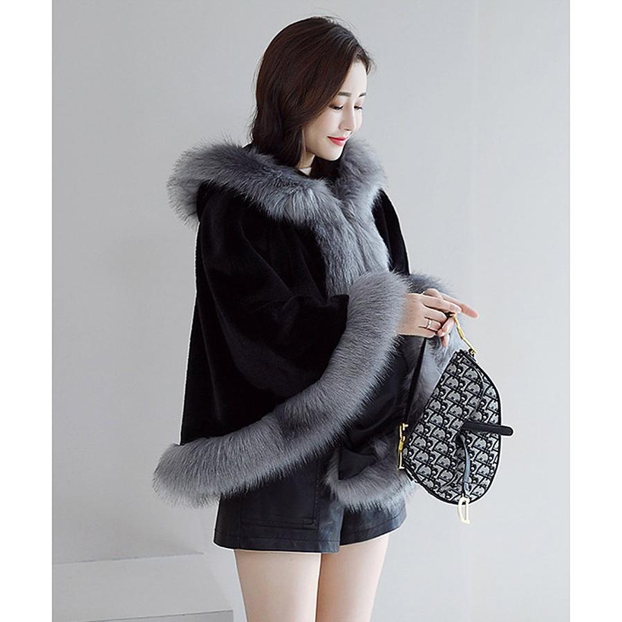 ポンチョコート コート レディース 冬 大きいサイズ 3L ポンチョ