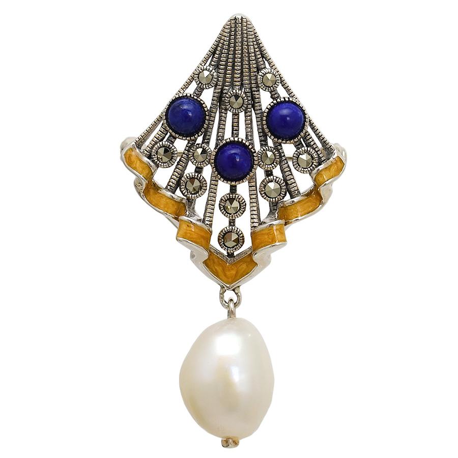 碌山 フェルメール 真珠の耳飾りの少女 ブローチペンダント : ルコリエ