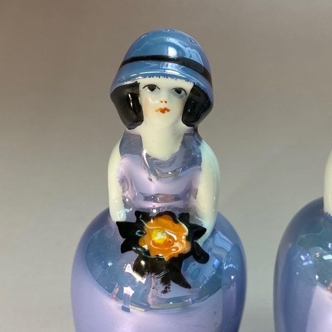 オールドノリタケ/デコレディ/パウダーボックス】アールデコ/ラスター