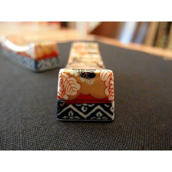 箸置き 賞美堂 有田焼 其泉 極錦金彩 古伊万里 箸置揃 5組セット