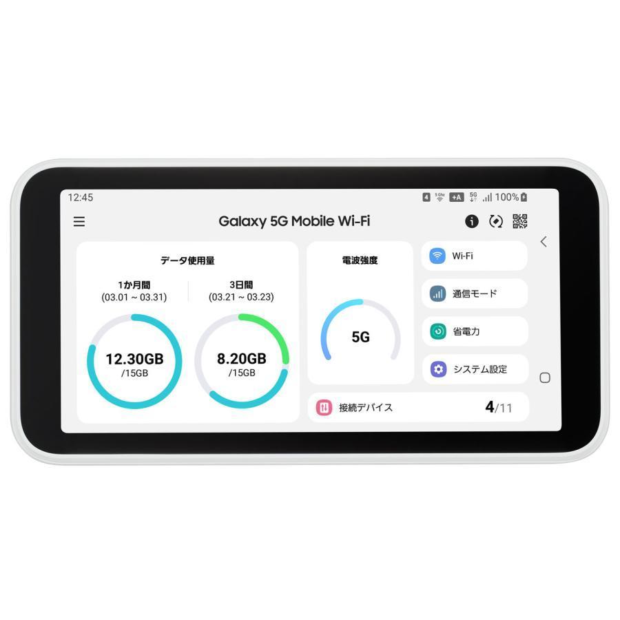 Galaxy 5G Mobile Wi-Fi SCR01 UQモバイル [ホワイト] : らいぶshop