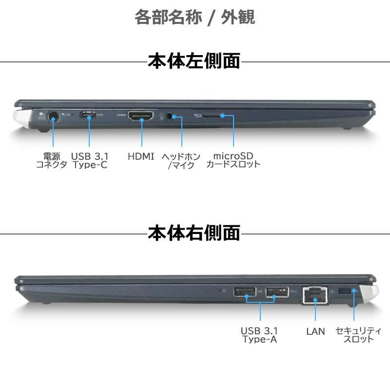 dynabook G 【WEBカメラ×フルHD】東芝 G83/第10世代 Core i5/メモリ