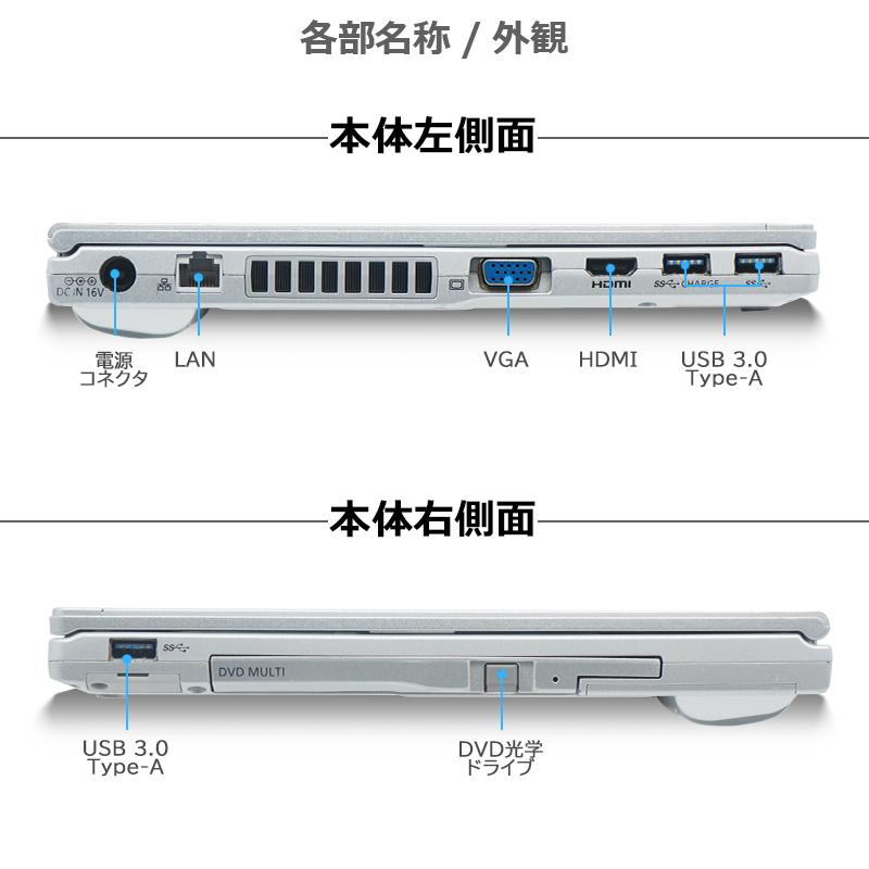 Let's note LX 【フルHD液晶】Panasonic CF-LX5/第6世代 Core i5