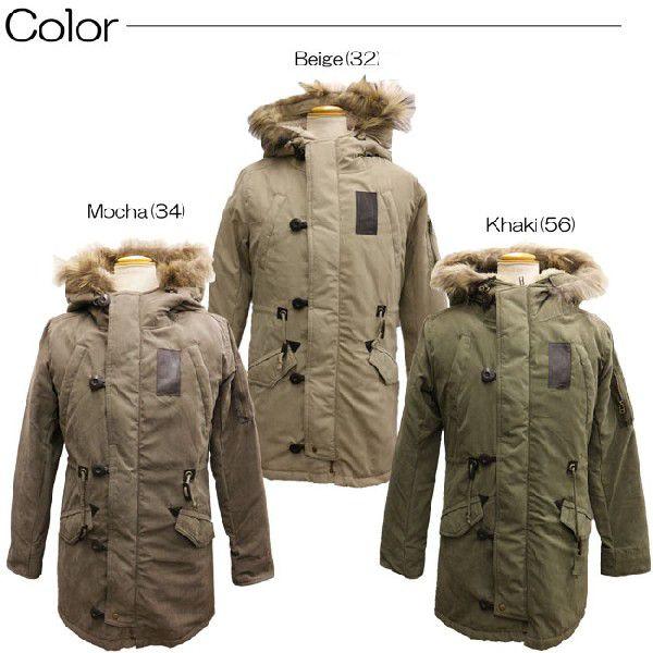 リアルファー付き 裏ボア ライナー付 モッズコート レディース【13332