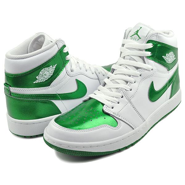 エア ジョーダン 1 NIKE AIR JORDAN HIGH GOLF white/pine green