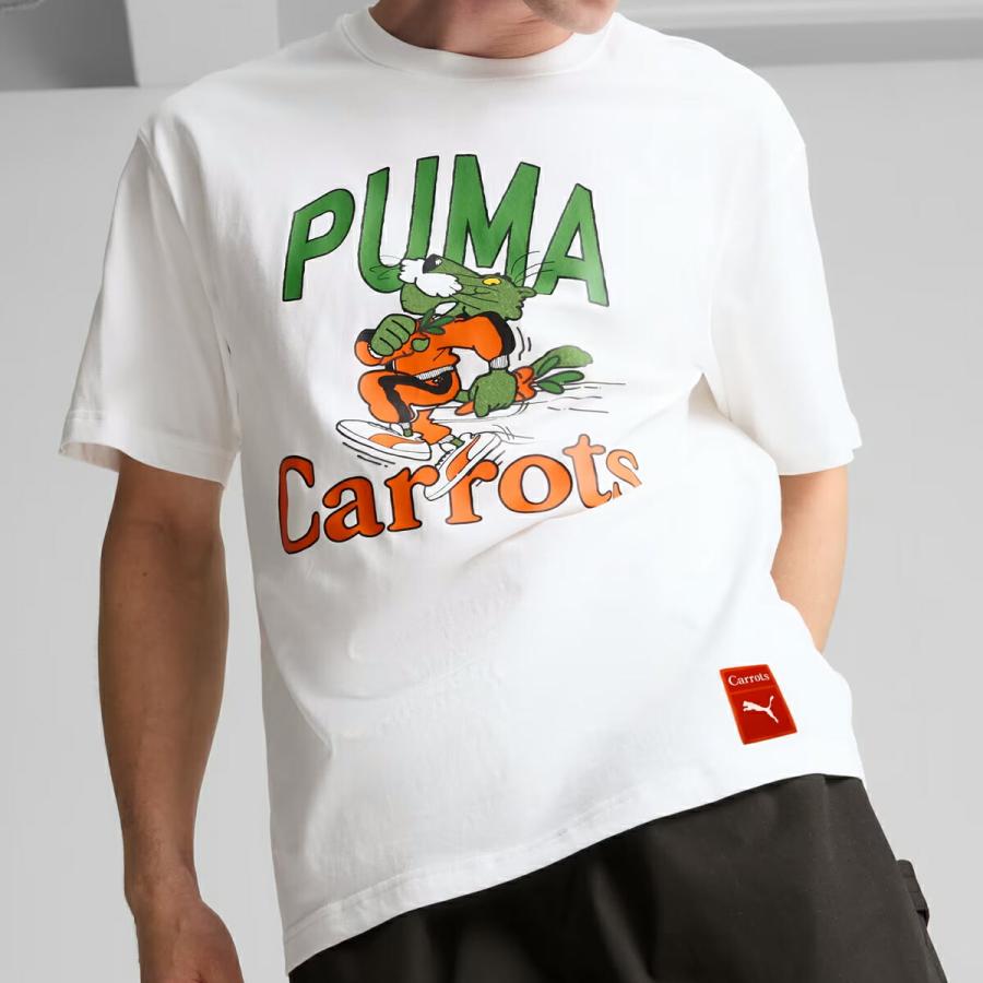 PUMA（プーマ） PUMA CARROTS GRAPHIC TEE WHITE 627443-02 x