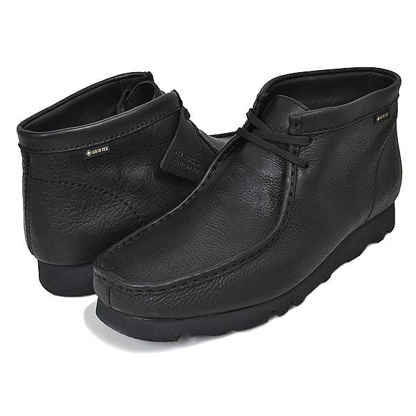 Clarks（クラークス） CLARKS WALLABEE BOOT GORE-TEX BLACK LEATHER