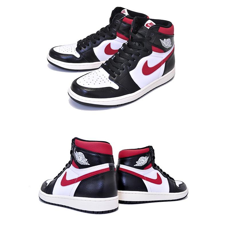 Jordan NIKE AIR JORDAN 1 RETRO HI OG black/gym red-white-sail
