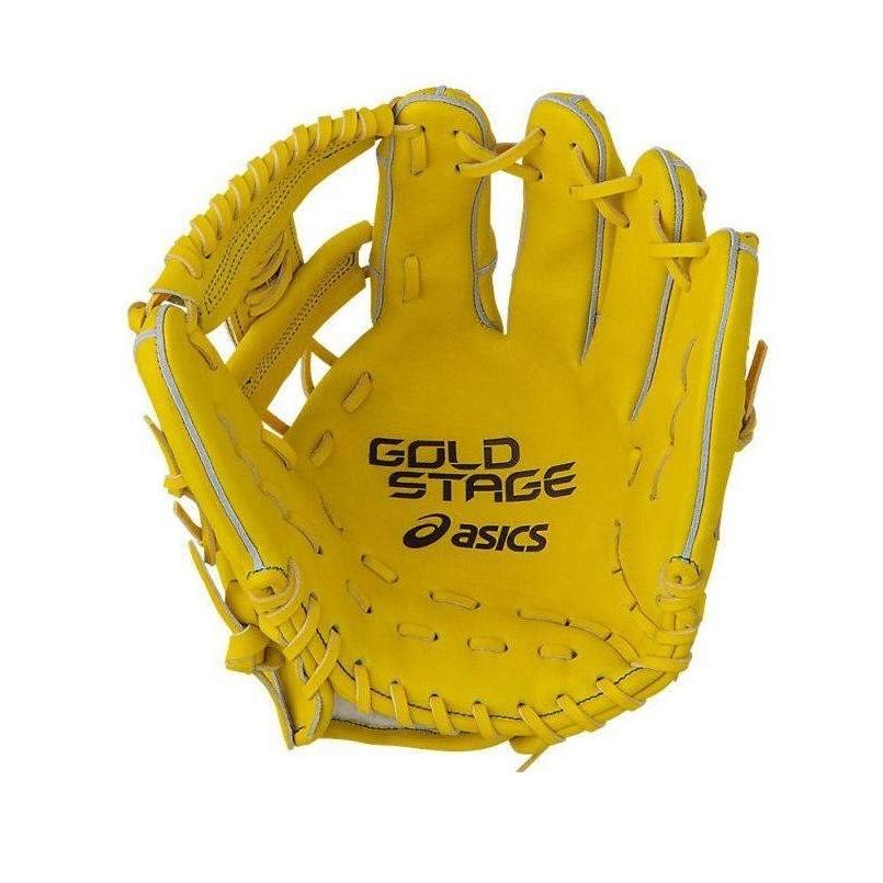 ASICS（アシックス） 野球 軟式グラブ グローブ 内野手用 ゴールド