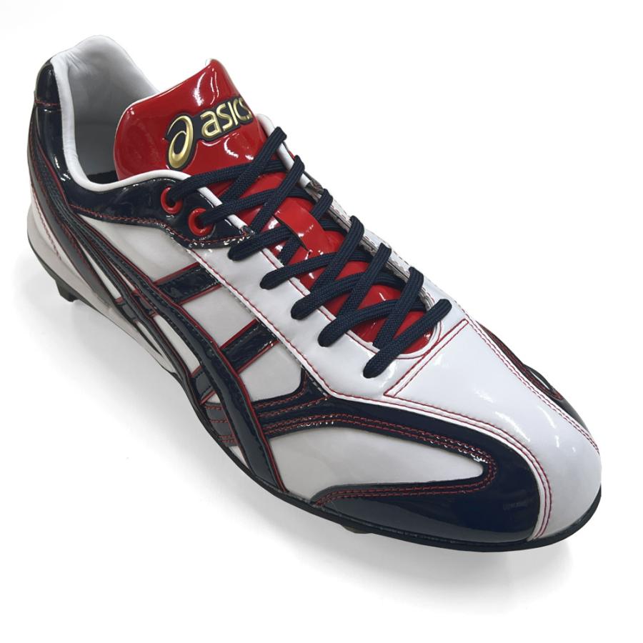 ASICS（アシックス） 【サイズ交換送料無料】ホワイト×ネイビー 野球