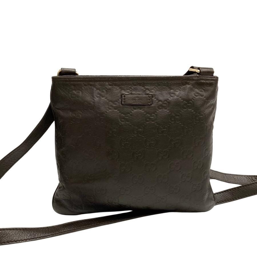 GUCCI（グッチ） 極 美品 希少品 グッチシマ GG ロゴ レザー 本革 ミニ