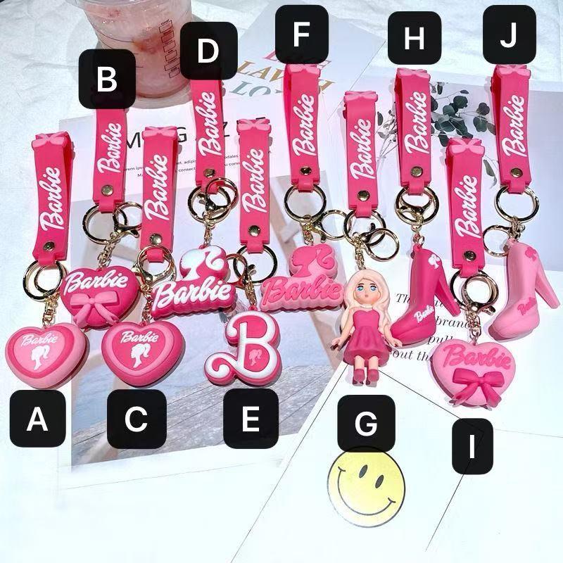 2点セット キーホルダー ストラップ ぬいぐるみ バービー風 barbie