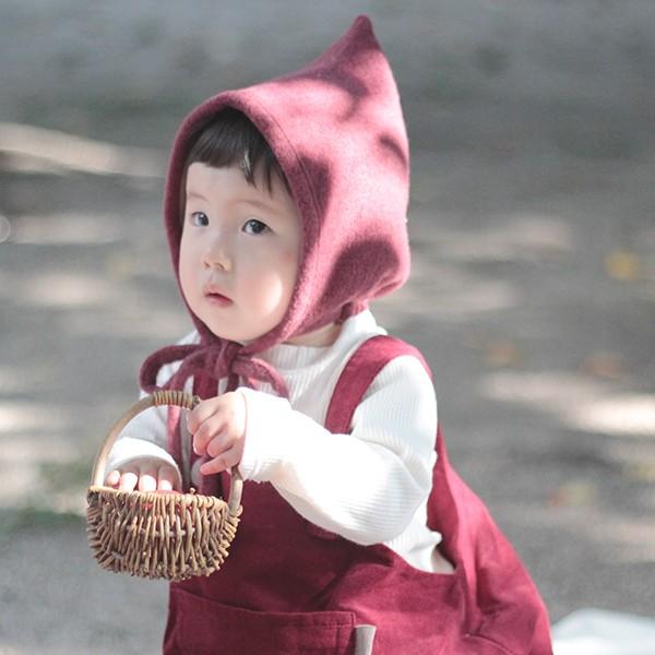 出産祝い ギフト カバーオール （こびと帽子＆ロンパースセット