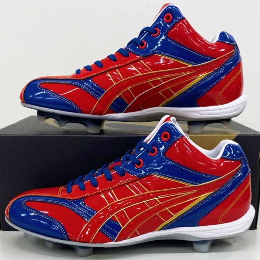 ASICS（アシックス） 【サイズ交換送料無料】レッド×ブルー 野球