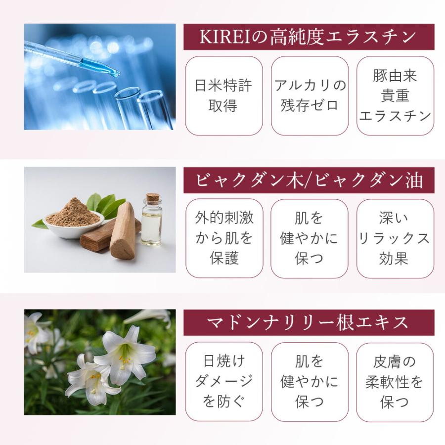 季令 KIREI e-クリーム 40g 高純度エラスチン配合 保湿 うるおい ハリ