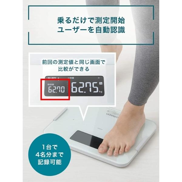 オムロン（OMRON） 体重体組成計 体重計 HBF-256T-BK ブラック スマホ