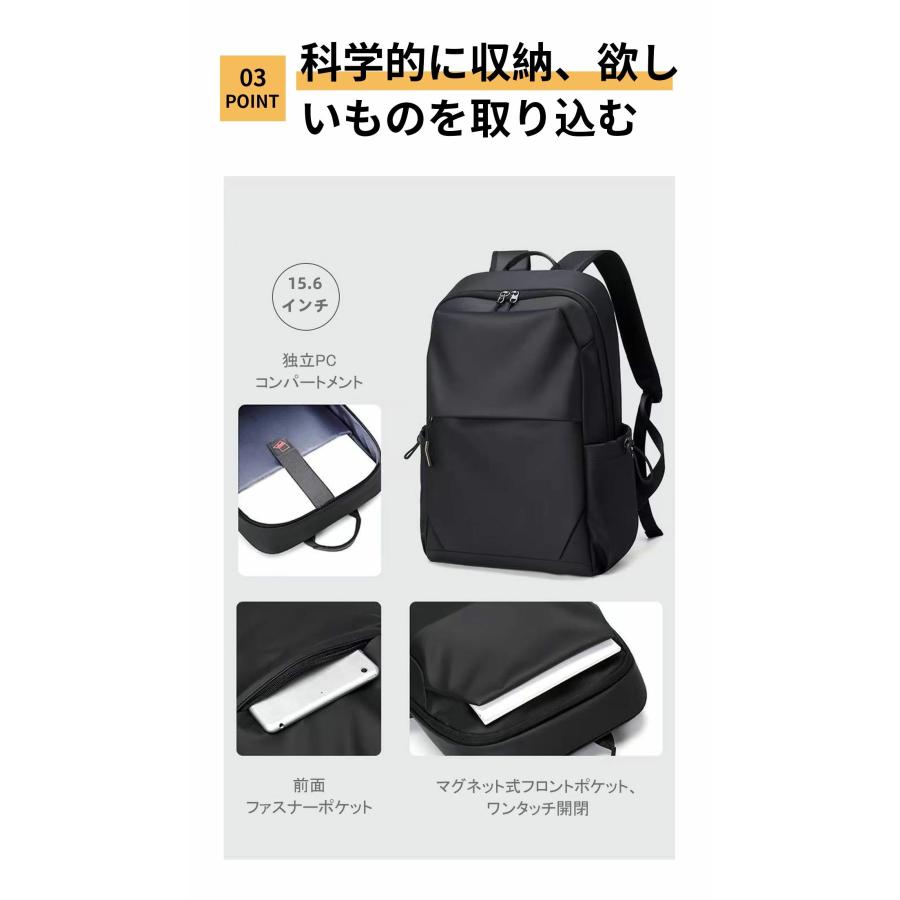 FUKUTA リュック リュックサック ビジネスリュック 15.6インチPC対応