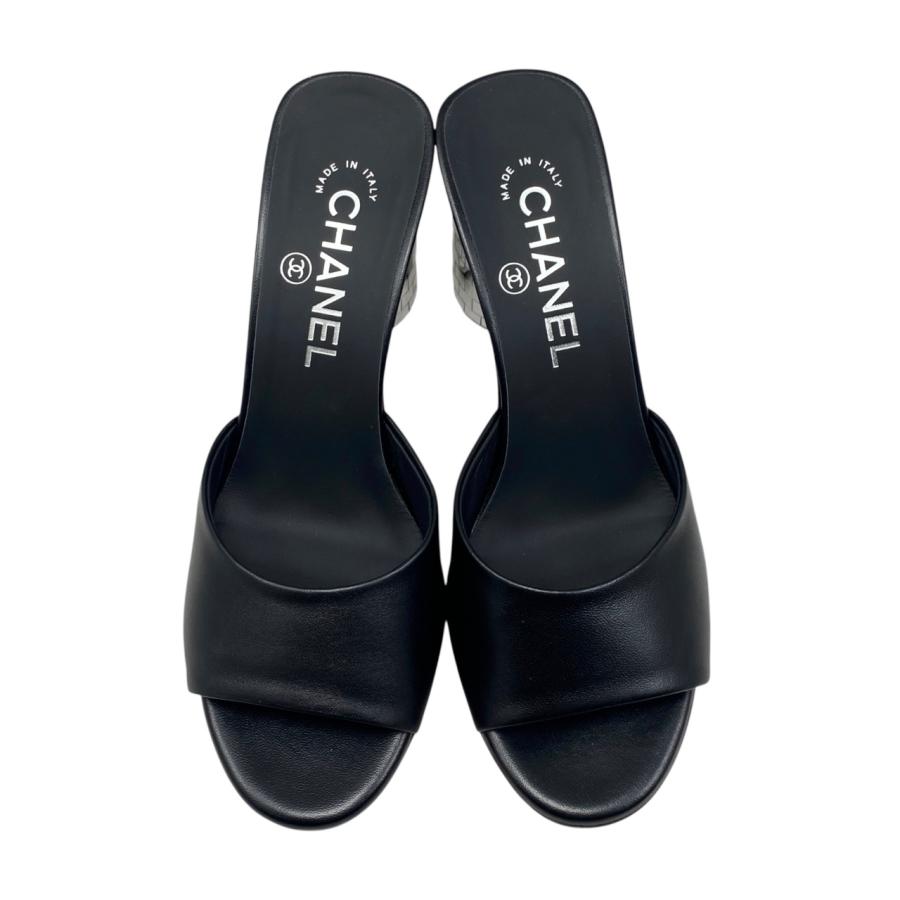 CHANEL（シャネル） ミュールサンダル ミラーヒール G45358 X01000