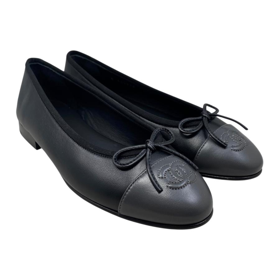 CHANEL（シャネル） パンプス ココマーク リボン バレリーナシューズ