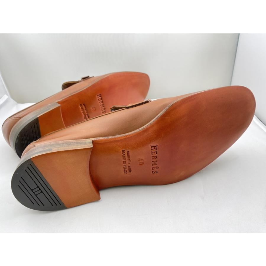 HERMES（エルメス） ローファー ブラウン 革靴 シューズ 茶色 サイズ40