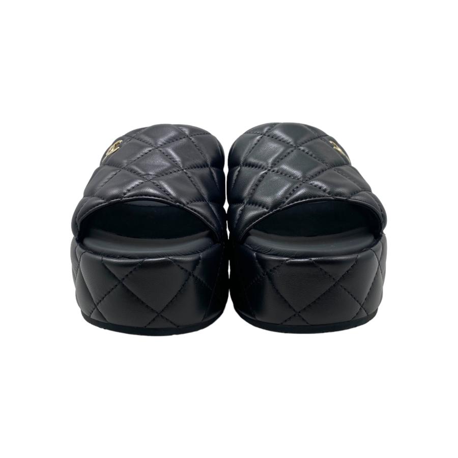 CHANEL（シャネル） 厚底サンダル マトラッセ ココマーク 37サイズ