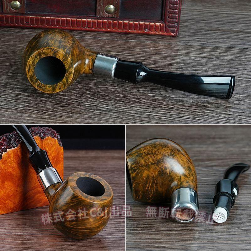 木製パイプ 喫煙パイプ 初心者向け 9mmフィルターC&J（株)喫煙具