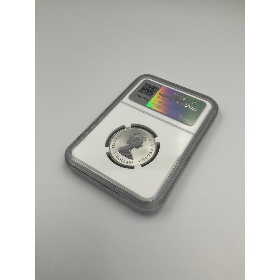 2025年 カナダ メイプルリーフ 1/4oz 3ドル 銀貨 エリザベス2世 NGC
