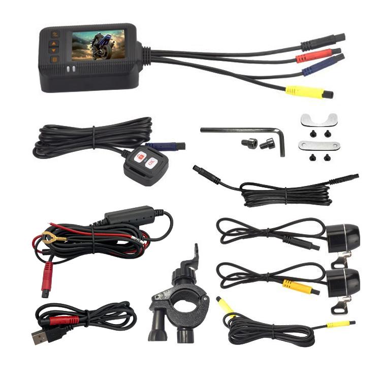 前後同時録画 バイク用ドライブレコーダー ブレ抑制 Gセンサー保存