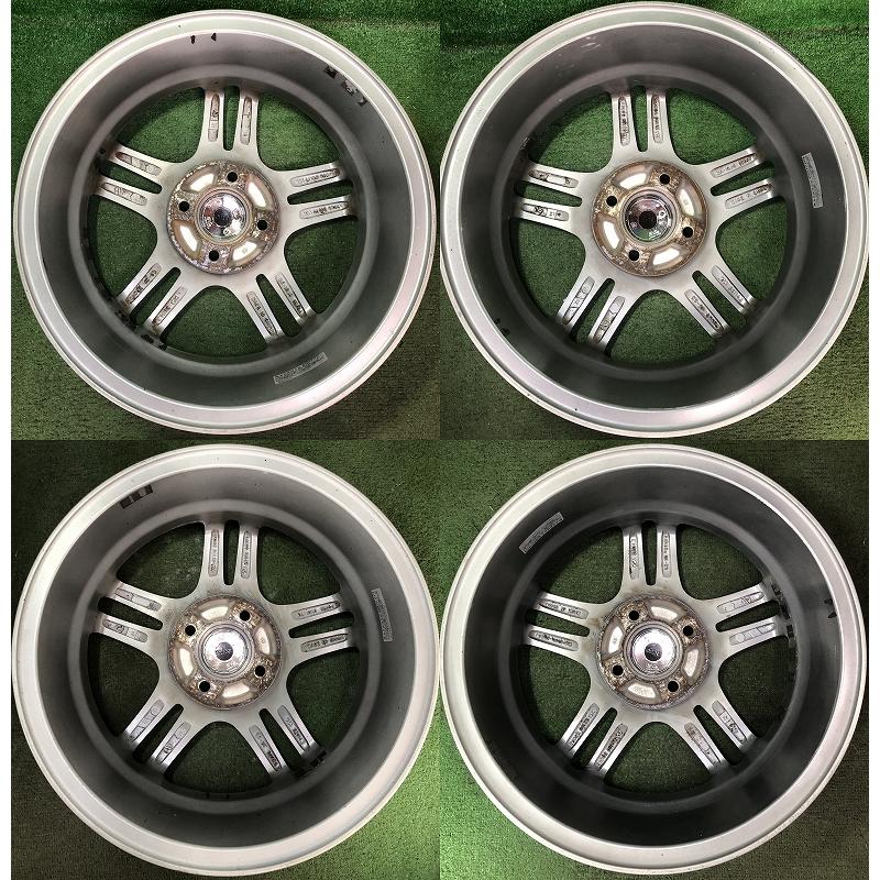 ☆15インチ e:vance 中古 社外 アルミホイール 4本 4穴 PCD:100 IN43