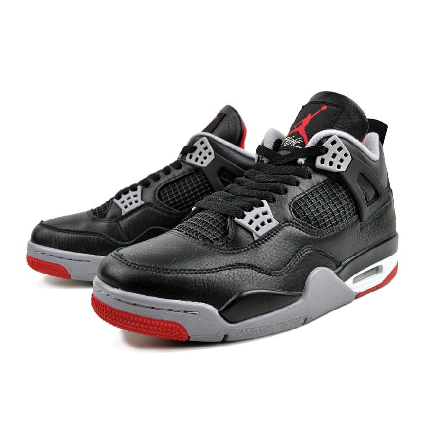 NIKE（ナイキ） エアジョーダン 4 レトロ ブラック ファイヤーレッド